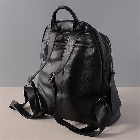 genuine leather backpacks women's.